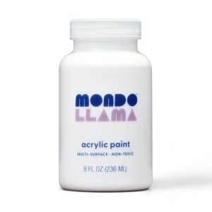 8oz Satin Acrylic Paint Snow Flurry - Mondo Llama™