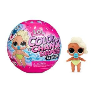 LOL Surprise Color Change Lil Sisters with 5 Surprises Including Fashion Outfit Great Gift for Girls Ages 4+