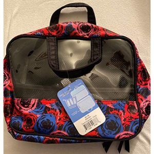 Colorful Floral Toiletry Travel Bag (3 Travel Bottles Included)