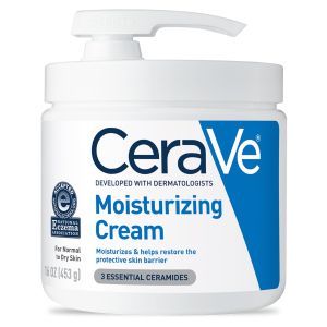 CeraVe Moisturizing Cream with Pump, Face Moisturizer & Body Lotion, Normal to Very Dry Skin 16 oz"