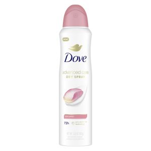 Dove Advanced Care Long Lasting Women's Antiperspirant Deodorant Dry Spray, Rose Petals, 3.8 oz"