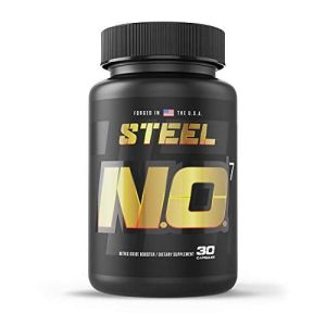 Steel Supplements N.O.7 Pre Workout Nitric Oxide Booster Blood Flow Pump