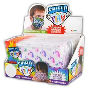 Shield-n-Play Children's 3-Ply Disposable Mask (Box of 24 Mask)