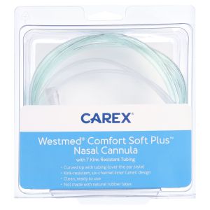 Carex Westmed® Comfort Soft Plus Nasal Cannula with 7"" Kink-Resistant Tubing, Latex-Free, 1 Count"