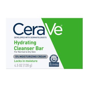 CeraVe Hydrating Cleansing Bar for Face and Body for Normal to Dry Skin, 4.5 oz"