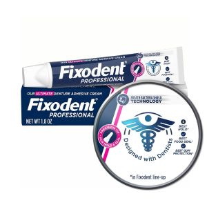 Fixodent Professional Ultimate Denture Adhesive Cream, 1.8 oz"