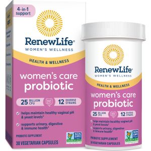 Renew Life Ultimate Flora Women's Care Health & Wellness Probiotic, 25 Billion CFU, 30 Capsules"