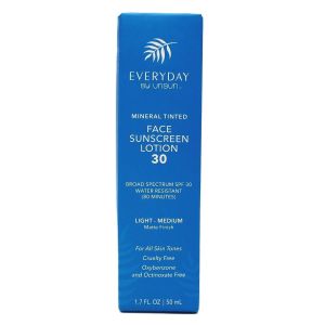 Unsun Everyday Mineral Tinted Face Sunscreen with Broad Spectrum SPF 30 1.7 Oz Light/Medium