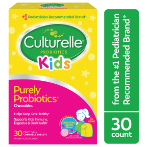 Culturelle Kids Probiotic Chewables for Children Health and Immune Support, Bursting Berry, 30 Count"