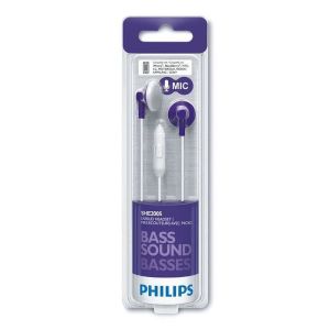 Philips In-Ear Headphones, Purple"