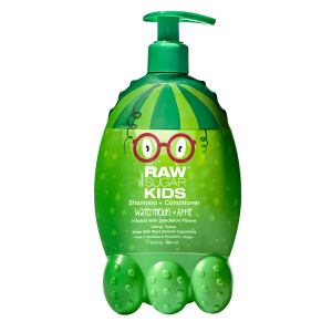 Raw Sugar Kids 2-in-1 Shampoo and Conditioner, Watermelon and Apple, 12 fl oz"