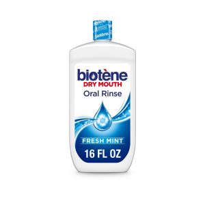 Biotene Oral Rinse Moisturizing Mouthwash for Dry Mouth Relief, Mint, 16Oz, for Children & Adults"