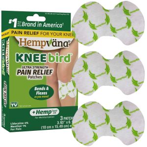 Hempvana Knee Bird Pain Relief Patch, As Seen On TV, Fits Under & Around Your Kneecap"