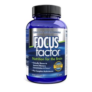 Focus Factor Original, 90 Count - Brain Health Supplement with Vitamins B6, B12, D, Bacopa Monnieri"