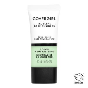 COVERGIRL Trublend Base Business Face Primer 200 Color Neutralizing, 1.014 Fl Oz, Primer Makeup, Face Primer, Face Primer for Oily Skin, Blurs Flaws, Long Lasting, Weightless Feel"