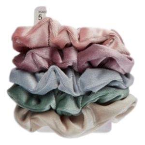 Morgan Simianer Xo Scunci Scrunchies and Hair Ties (Velvet Scrunchies, 5CT)"