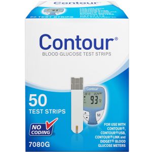 BAYER Contour Blood Glucose Test Strips (50 Count Box) single box (50 strips)