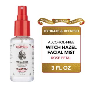 Thayers Rose Petal Witch Hazel Travel Size Face Mist, For Dry Skin, 3 oz"