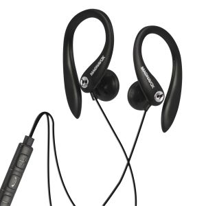 Magnavox Black Earhook Headphones with Microphone MHP4854BK