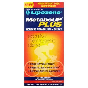 Lipozene MetaboUP Plus Weight Loss & Energy Supplement, 60 Tablets"