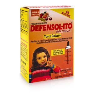 Defensolito Solution Cough & Cold Drops Children 1oz (30ml)