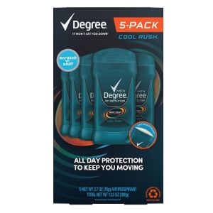 Degree Men Dry Anti-Perspirant Cool Rush (2.7 Ounce 5 Pack)