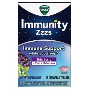 Vicks Immunity Zzzs Immune Support Chewable Tablets, 28 Ct | CVS