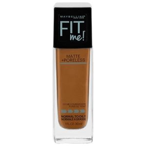 Maybelline Fit Me Matte + Poreless Liquid Foundation Makeup, Cappuccino, 1 fl oz"