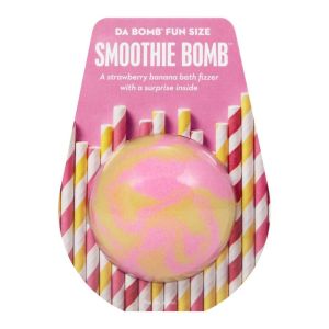 Da Bomb Bath Fizzers Strawberry Banana Smoothie Bath Bomb - 3.5oz