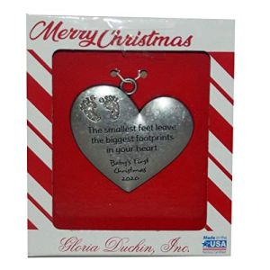 Baby's First Christmas Heart Ornament