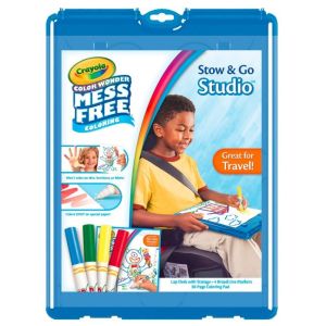 Crayola Mess Free Color Wonder Stow & Go Coloring Studio 35 Pieces Beginner Unisex Child