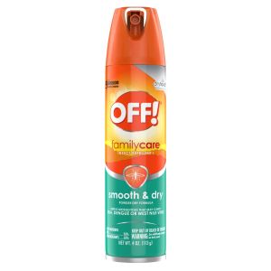 OFF! FamilyCare Insect Repellent I Smooth & Dry Mosquito Bug Spray 4 Oz (1 Ct)