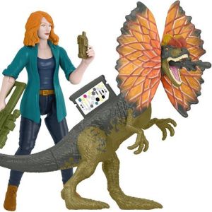 Jurassic World Dominion Claire & Dilophosaurus 2 Pack Figure Set