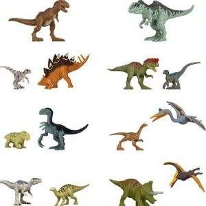 Jurassic World Dominion Mini Action Figure Blind Box Random 3-Pack