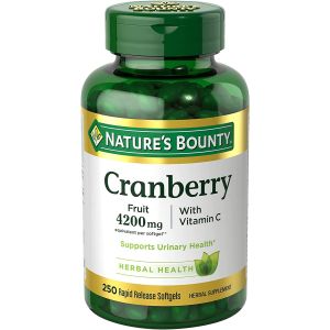 Nature’s Bounty Cranberry Supplement with Vitamin C, 4200mg, 250 Count"