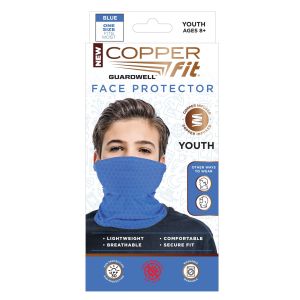 Copper Fit Youth Blue Face Protector 1 pk - Case Of: 1;