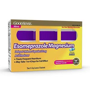 GoodSense Esomeprazole Magnesium Delayed-Release Mini Capsules, 20 mg, Acid Reducer, 42 Count"