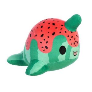 Aurora - Small Green Tasty Peach - 7 Watermelon Nomwhal - Enchanting Stuffed Animal