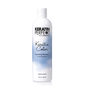 Keratin Perfect Color Smoothing Shampoo -Salon Quality Dye Product that Is Safe For Colored Hair -The Best Nourishing Extracts for Protecting The Scalp -Makes Keratin Treatment Optional -12 Oz