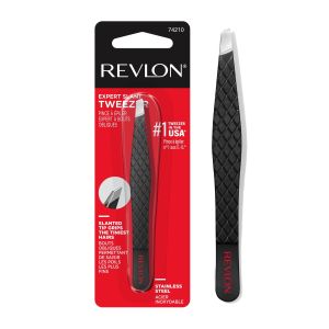 Revlon Expert Slant Tweezer, Made With Stainless Steel, 1 count"