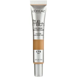 L'Oreal Paris True Match Pure Hyaluronic Acid Eye Concealer, C7-8 Dark, 0.4 fl oz"