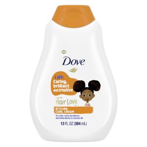 Dove Kids Care Curl Enhancing Hair Styling Cream with Shea Butter and Coconut Oil, 13 oz"