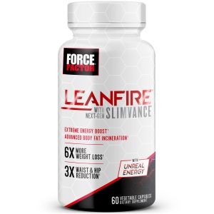 Force Factor LeanFire with Next-Gen SLIMVANCE, Fat Burner Supplement, 60 Count"