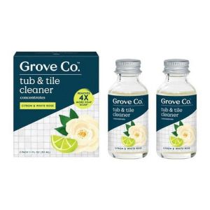 Grove Co. Tub & Tile Cleaner Concentrates - Citron & White Rose - 2pk