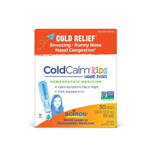 Boiron Coldcalm Kids Liquid Dose, Homeopathic Medicine for Cold Relief, Sneezing, Runny, 30 Single Liquid Doses"