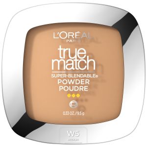 L'Oreal Paris True Match Super Blendable Oil Free Makeup Powder, W5 Sand Beige, 0.33 oz"