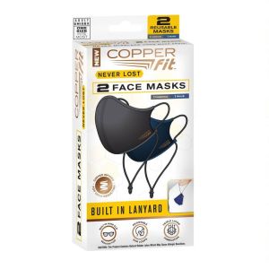 Copper Fit Never Lost Mask 2pk