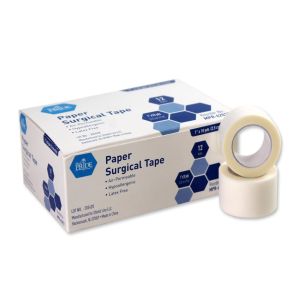 MedPride Paper Surgical Tape, 1"" x 10Yrds, Box of 12"