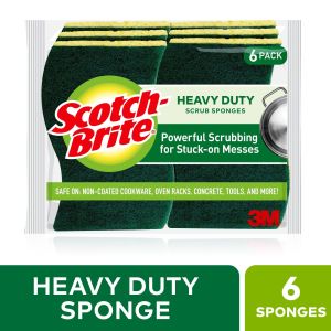 Scotch-Brite Heavy Duty Scrub Sponges 6 Scrubbing Sponges