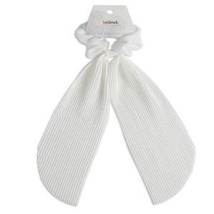 Scunci Collection Scarf Scrunchie, White, 1-Piece"